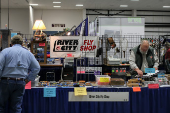 River City Fly shop booth.