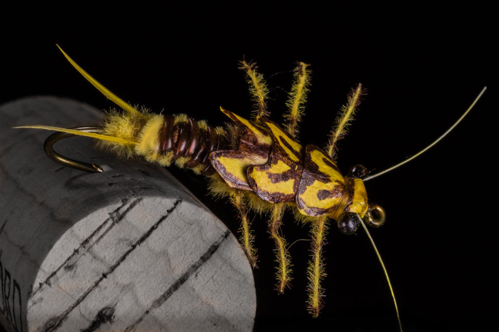 Woven Golden Stonefly by Kent Bulfinch.